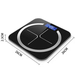 NNEAGS 2X 180kg Glass LCD Digital Fitness Weight Bathroom Body Electronic Scales Black/Pink