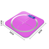 NNEAGS 2X 180kg Glass LCD Digital Fitness Weight Bathroom Body Electronic Scales Pink
