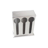 NNEAGS 2X Stainless Steel Buffet Restaurant Spoon Utensil Holder Storage Rack 3 Holes