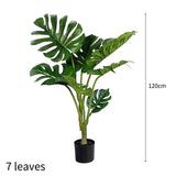 NNEAGS 120cm Artificial Green Indoor Turtle Back Fake Decoration Tree Flower Pot Plant