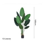 NNEAGS 2X 180cm Green Artificial Indoor Nordic Wind Traveller Banana Plant Fake Decorative Tree