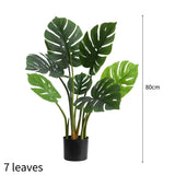 NNEAGS 2X 80cm Artificial Indoor Potted Turtle Back Fake Decoration Tree Flower Pot Plant