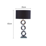 NNEAGS Simple Industrial Style Table Lamp Metal Base Desk Lamp