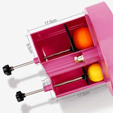 NNEAGS 2X Manual Vegetable Fruit Slicer Kitchen Cutter Machine Pink