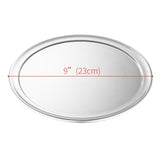 NNEAGS 9-inch Round Aluminum Steel Pizza Tray Home Oven Baking Plate Pan