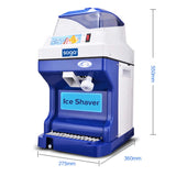 NNEAGS 2X Ice Shaver Electric Stainless Steel Ice Crusher Slicer Machine 180KG/h 88