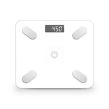 NNEAGS Wireless Bluetooth Digital Body Fat Scale Bathroom Weighing Scales Health Analyzer Weight White