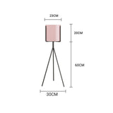 NNEAGS 2X 80cm Tripod Flower Pot Plant Stand with Pink Flowerpot Holder Rack Indoor Display