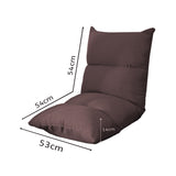 NNEAGS 2X Lounge Floor Recliner Adjustable Lazy Sofa Bed Folding Game Chair Coffee