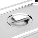 NNEAGS 2X GN Pan Lid Full Size 1/3 Stainless Steel Tray Top Cover