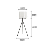 NNEAGS 4X 80cm Tripod Flower Pot Plant Stand with White Flowerpot Holder Rack Indoor Display