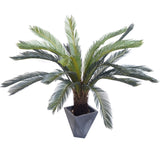 NNEAGS 155cm Artificial Indoor Cycas Revoluta Cycad Sago Palm Fake Decoration Tree Pot Plant