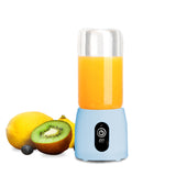 NNEAGS 2X Portable Mini USB Rechargeable Handheld Juice Extractor Fruit Mixer Juicer Blue