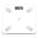 NNEAGS 2X Wireless Bluetooth Digital Body Fat Scale Bathroom Weighing Scales Health Analyzer Weight White