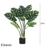 NNEAGS 4X 93cm Artificial Indoor Potted Turtle Back Fake Decoration Tree Flower Pot Plant