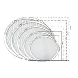 NNEAGS Round Seamless Aluminium Nonstick Grade Pizza Screen Baking Pan Set