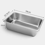 NNEAGS 2X GN Pan Full Size 1/1 GN Pan 20cm Deep Stainless Steel Tray