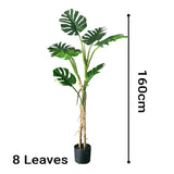 NNEAGS 4X 160cm Green Artificial Indoor Turtle Back Tree Fake Fern Plant Decorative