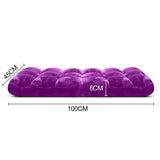 NNEAGS 4X Floor Recliner Folding Lounge Sofa Futon Couch Folding Chair Cushion Purple