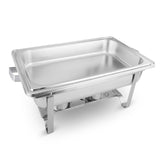 NNEAGS 4X Stainless Steel Chafing Food Warmer Catering Dish 9L Full Size