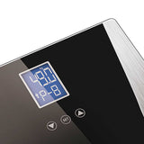 NNEAGS Wireless Digital Body Fat LCD Bathroom Weighing Scale Electronic Weight Tracker Black