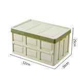 NNEAGS 2X 56L Collapsible Car Trunk Storage Multifunctional Foldable Box Green