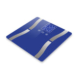 NNEAGS 2X Glass LCD Digital Body Fat Scale Bathroom Electronic Gym Water Weighing Scales Blue