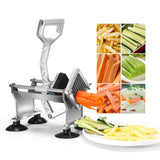 NNEAGS 2X Potato French Fry Fruit Vegetable Cutter Stainless Steel 3 Blades