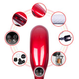 NNEAGS 6 Heads Portable Handheld Massager Soothing Stimulate Blood Flow Shoulder Yellow