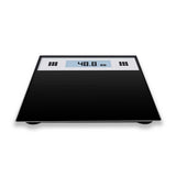 NNEAGS 180kg Electronic Talking Scale Weight Fitness Glass Bathroom Scale LCD Display Stainless