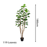 NNEAGS 2X 180cm Green Artificial Indoor Pocket Money Tree Fake Plant Simulation Decorative
