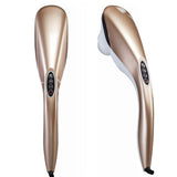 NNEAGS 6 Heads Portable Handheld Massager Soothing Stimulate Blood Flow Shoulder Gold