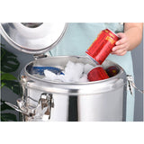 NNEAGS 35L Stainless Steel Insulated Stock Pot Dispenser Hot & Cold Beverage Container