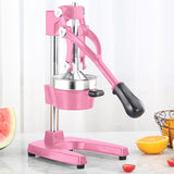 NNEAGS 2X Manual Juicer Hand Press Juice Extractor Squeezer Orange Citrus Pink