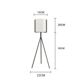 NNEAGS 70cm Tripod Flower Pot Plant Stand with White Flowerpot Holder Rack Indoor Display