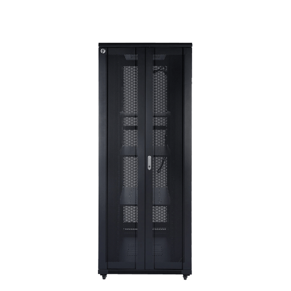NNEIDS 42RU 800mm Wide x 1000mm Deep Server Rack with Bi-Fold Mesh Door