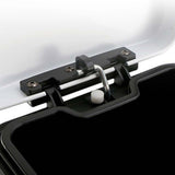 NNEAGS 4X 6L Foot Pedal Stainless Steel Rubbish Recycling Garbage Waste Trash Bin Square White