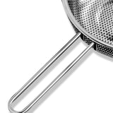 NNEAGS Stainless Steel Perforated Colander Fine Mesh Net Food Strainer Basket with Handle Skimmer Sieve Set