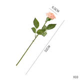NNEAGS 20pcs Artificial Silk Flower Fake Rose Bouquet Table Decor Champion