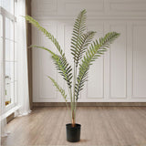 NNEAGS 2X 180cm Artificial Green Rogue Hares Foot Fern Tree Fake Tropical Indoor Plant Home Office Decor