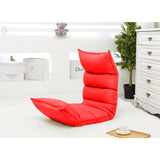 NNEAGS Foldable Tatami Floor Sofa Bed Meditation Lounge Chair Recliner Lazy Couch Red