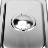 NNEAGS 6X GN Pan Lid Full Size 1/3 Stainless Steel Tray Top Cover