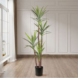 NNEAGS 2X 180cm Artificial Natural Green Dracaena Yucca Tree Fake Tropical Indoor Plant Home Office Decor