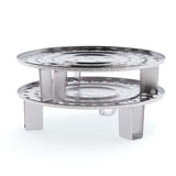 NNEAGS 2X 34cm Stainless Steel Steamer Insert Stock Pot Steaming Rack Stockpot Tray