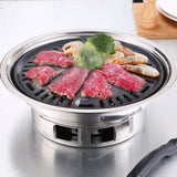 NNEAGS BBQ Grill Stainless Steel Portable Smokeless Charcoal Grill Home Outdoor Camping