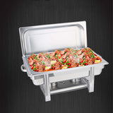 NNEAGS 2X Single Tray Stainless Steel Chafing Catering Dish Food Warmer
