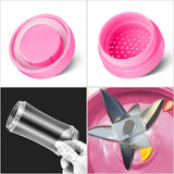NNEAGS 380ml Portable Mini USB Rechargeable Handheld Fruit Mixer Juicer White
