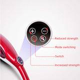 NNEAGS 2X  6 Heads Portable Handheld Massager Soothing Stimulate Blood Flow Shoulder Yellow