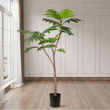 NNEAGS 2X 150cm Artificial Natural Green Split-Leaf Philodendron Tree Fake Tropical Indoor Plant Home Office Decor
