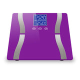 NNEAGS 2X Digital Body Fat Scale Bathroom Scales Weight Gym Glass Water LCD Purple/Pink